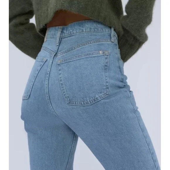 Everlane Women’s The Cheeky Jeans High Rise Straight Leg Casual Size 27 Regular